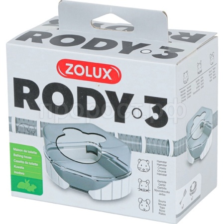 Туалет-домик д/грыз Rody 3 угловой белый ZOLUX/206038/Триол