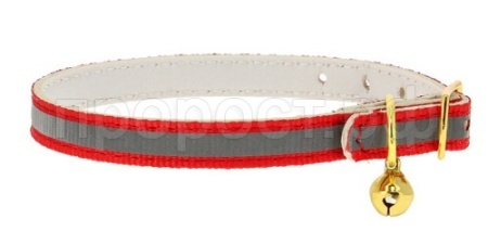 Ошейник синтетик 10мм светоотражающий с бубенчиком оранжевый 30см/00210119-03 Ошейник синтетик 10мм светоотражающий с бубенчиком оранжевый 30см/00210119-03