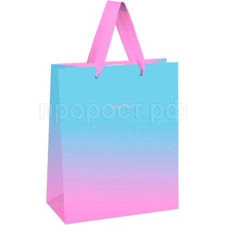 Пакет подарочный 11*14*6,5см "Duotone. Light blue-Pink gradient" отд.фольгой, мат лам MESHU/Рельеф Пакет подарочный 11*14*6,5см "Duotone. Light blue-Pink gradient" отд.фольгой, мат лам MESHU/Рельеф
