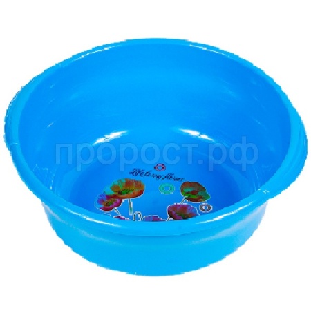 Таз 10л "Новинка" с ручками светло-синий 03013 Таз 10л "Новинка" с ручками светло-синий 03013