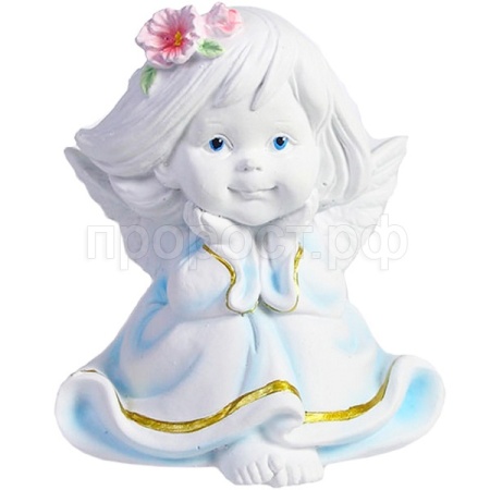 Ангел-малышка с цветами в волосах L7W8H9см 713162/А075