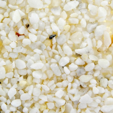 Грунты GRAVEL024 цветн.каменная крошка белая Мраморная 2-5мм 3,5кг/Салекс