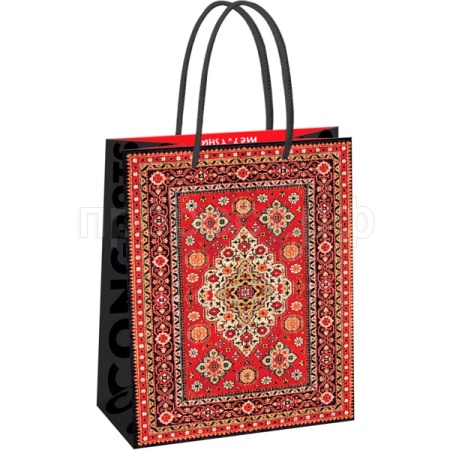 Пакет подарочный 18*23*10см "Carpet" матовая ламинация MESHU/Рельеф Пакет подарочный 18*23*10см "Carpet" матовая ламинация MESHU/Рельеф