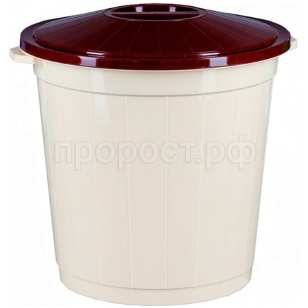 Бак 35л с крышкой слоновая кость 01002 /10шт/Арз Бак 35л с крышкой слоновая кость 01002 /10шт/Арз