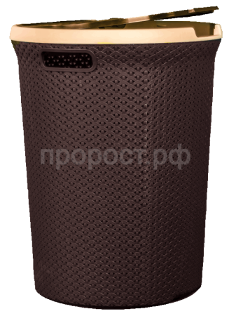 Корзина для белья 55л Плетенка круглая с крышкой шоколадный 16026 Корзина для белья 55л Плетенка круглая с крышкой шоколадный 16026
