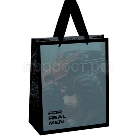 Пакет подарочный 18*23*10см "For man" выборочный лак, мат лам MESHU /371093/Рельеф Пакет подарочный 18*23*10см "For man" выборочный лак, мат лам MESHU /371093/Рельеф