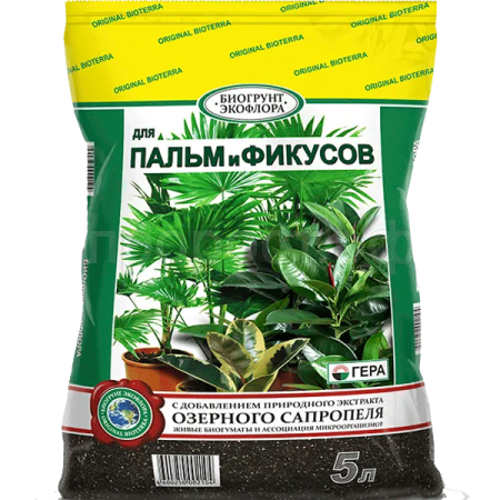 БиоГрунт Гера для Пальм и Фикусов 5л БиоГрунт Гера для Пальм и Фикусов 5л