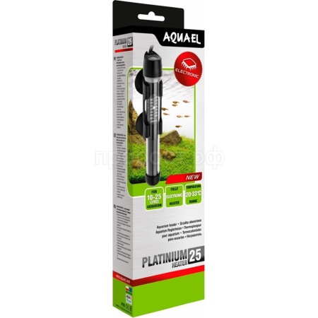 Нагреватель PLATINIUM HEATER 25W(10-25л) стеклянный/121214/АП