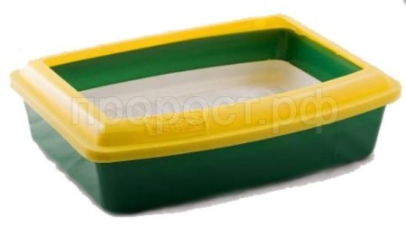 Туалет д/кошек ВАКА глубокий полный комплект зеленый/54090/10шт/Биосфера