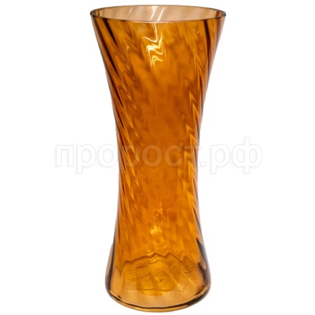 Ваза Факел рифленый h30см карамель 7756/300-11/072976