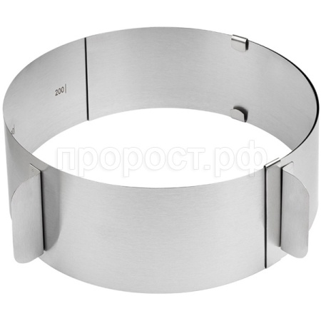 Форма д/выпечки кулинарное кольцо 16*30см раздвижная TORTA 108344 /12шт/ Mallony