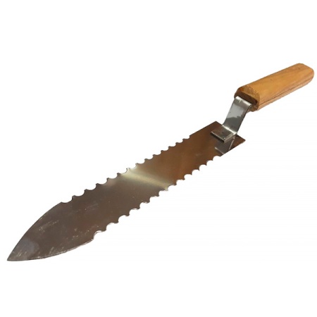 Пчелы Нож нерж 200 мм зубчатый 5/ЧК