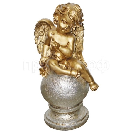 Ангел на шаре H43см бронза А021