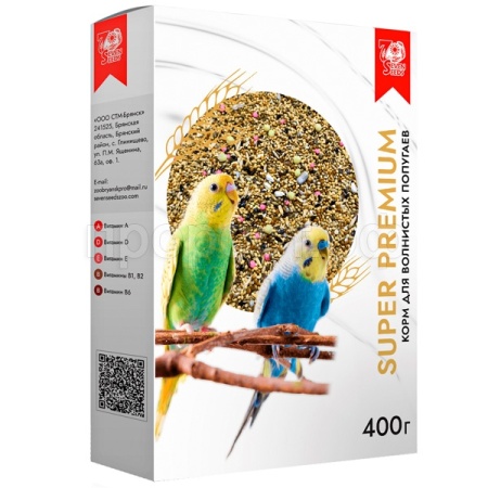 Птицы SEVEN SEEDS SUPERPREMIUM д/волнистых попугаев 400г/12шт/S213 ЧЗ Птицы SEVEN SEEDS SUPERPREMIUM д/волнистых попугаев 400г/12шт/S213 ЧЗ