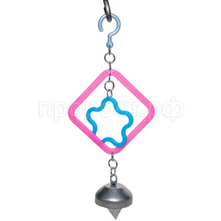 Игрушка д/поп Ромб с колокольчиком/300шт/Бриллиант Игрушка д/поп Ромб с колокольчиком/300шт/Бриллиант