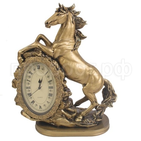 Часы Лошадь (золото) L31W15H40см 713082/SH013