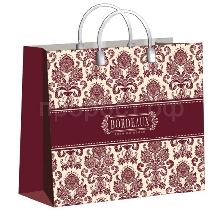 Пакет подарочный 30*30 Бордо мягкий пластик 150мк /40шт/