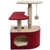 Когтеточка Домик ВЕЛЬВЕТ угловая со ступеньками джут беленый,вельвет 48*51*71см/83473бордо/Дарэленд Когтеточка Домик ВЕЛЬВЕТ угловая со ступеньками джут беленый,вельвет 48*51*71см/83473бордо/Дарэленд